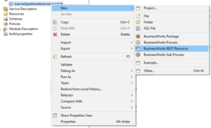Develop REST Service in TIBCO BW6 Step by Step Tutorial